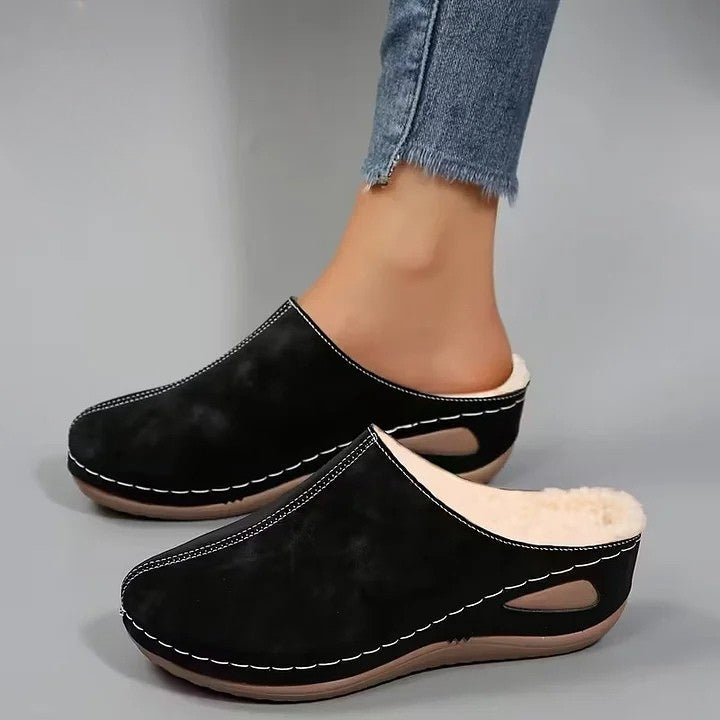 Martinez - Faux Fur Lined Slip-On Shoes
