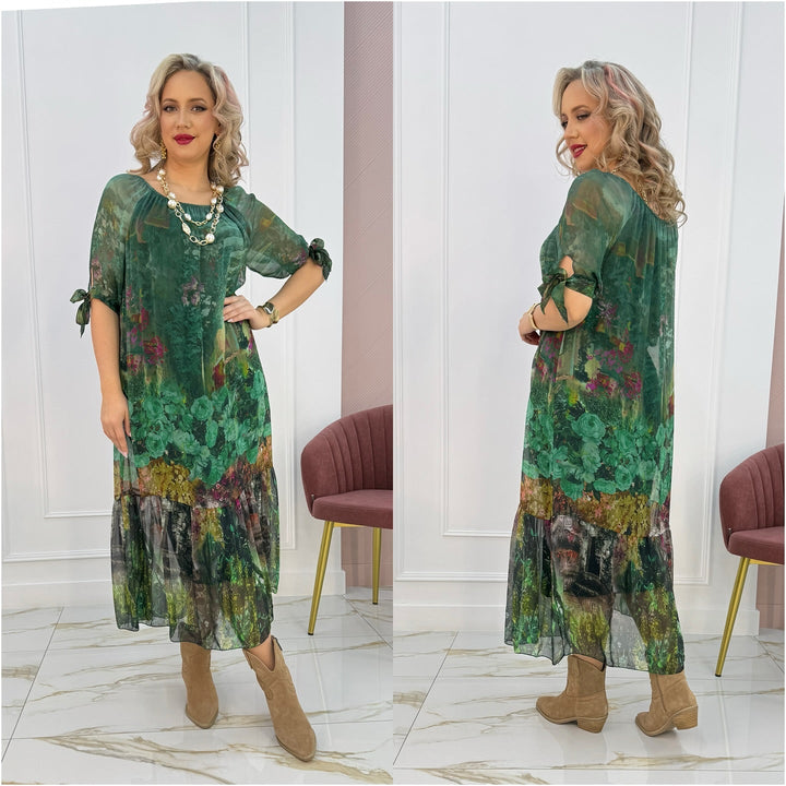 Eliska - Elegant Floral Maxi Dress