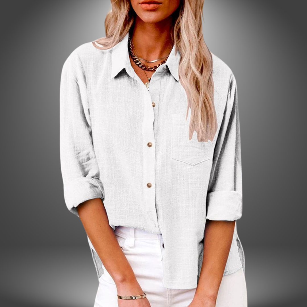 Evelia - Premium Linen Blouse
