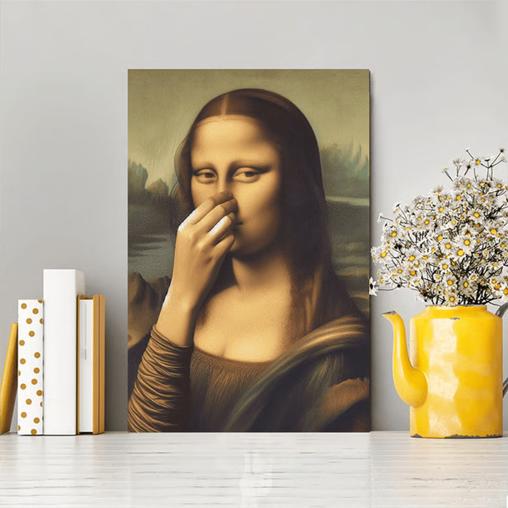 WinkArt - Mona Lisa with a Wink Humorous Poster