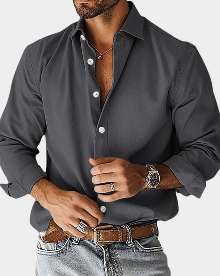 Pinchas - Long Sleeve Button-Down Shirt