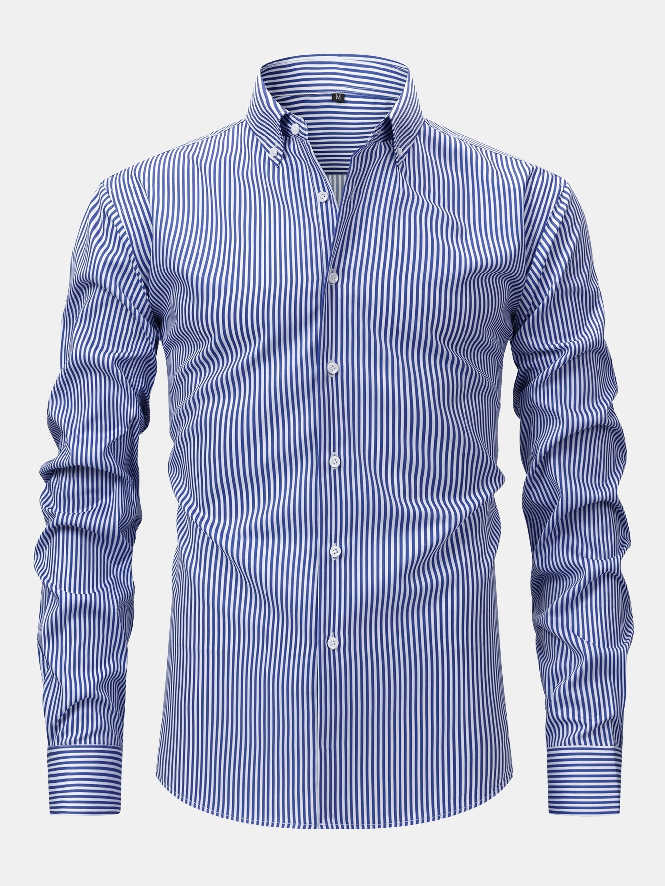 Corey - Long Sleeved Striped Shirt With Button – Nkosi-Capetown