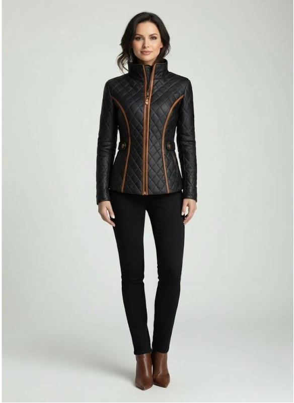 Nandini - Diamond Quilted Padded Jacket