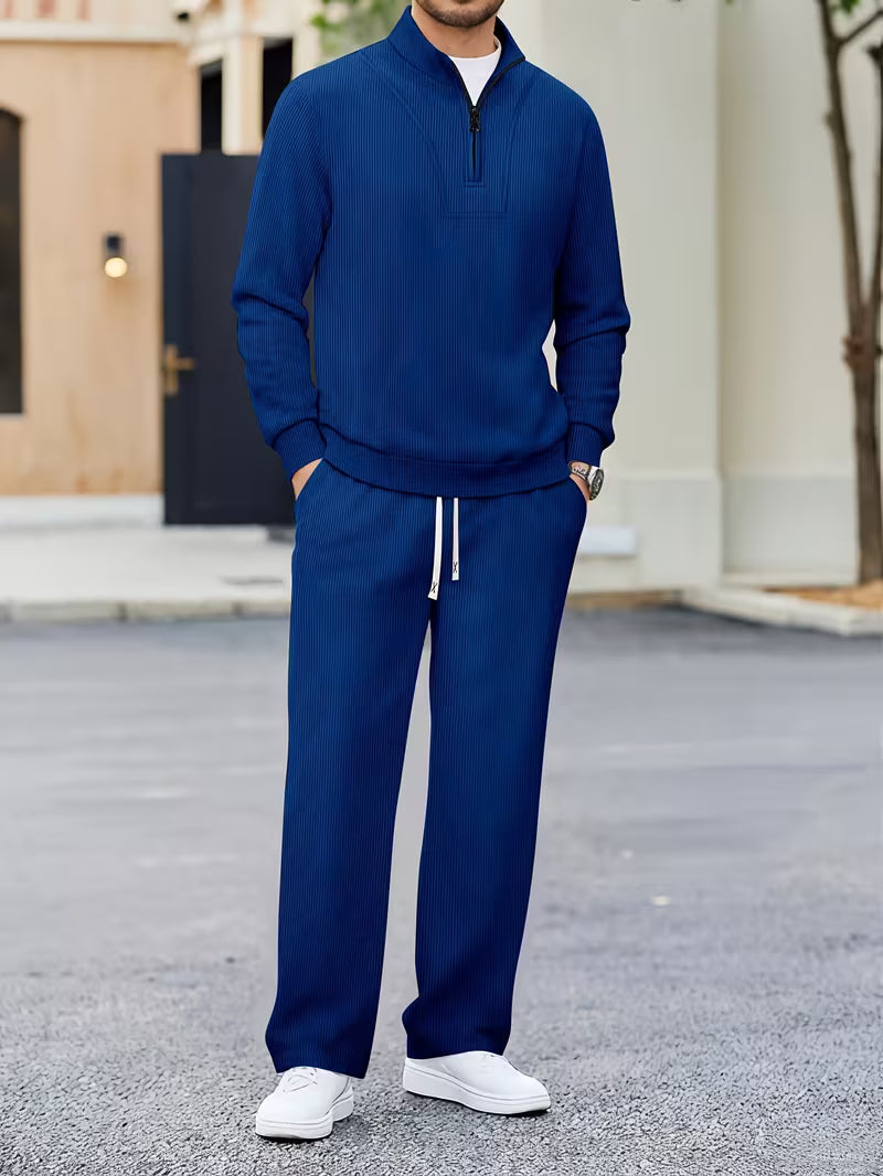 Milierix - Quarter-Zip Two-Piece Tracksuit Set