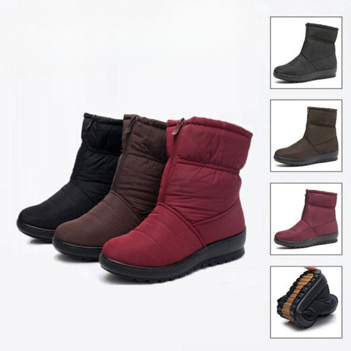Afonia - Water Resistant Snow Boots with Zipper