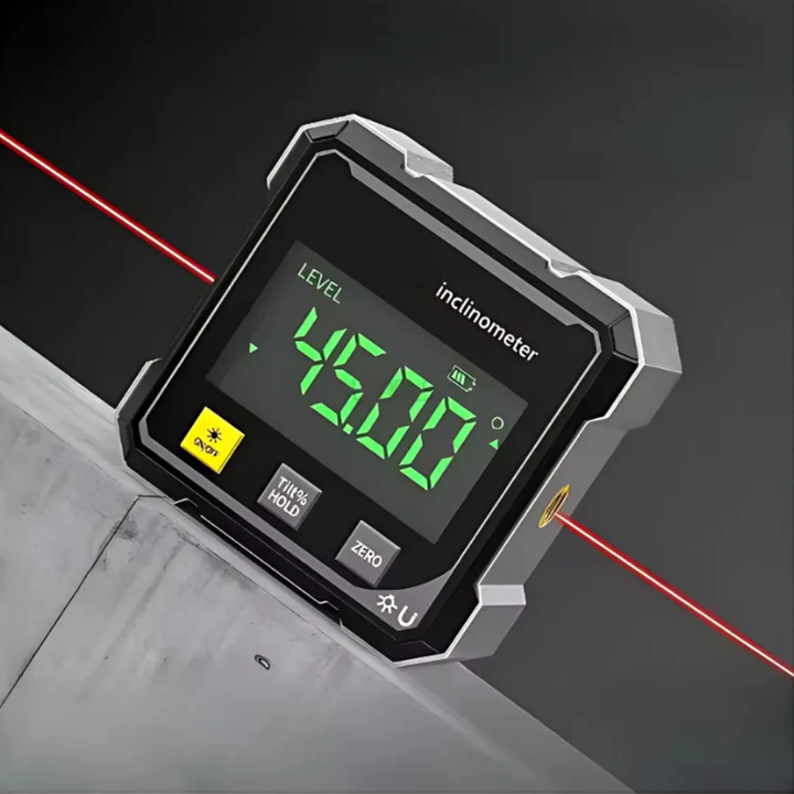 AngleMaster - Digital Magnetic Silk Laser Inclinometer