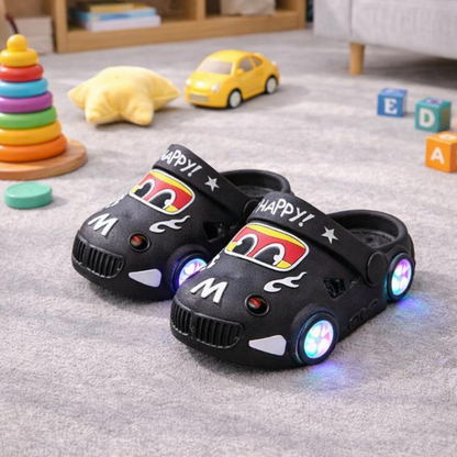 KidVroom - Children’s LED Car Slipper With Glowing Wheels And Strap