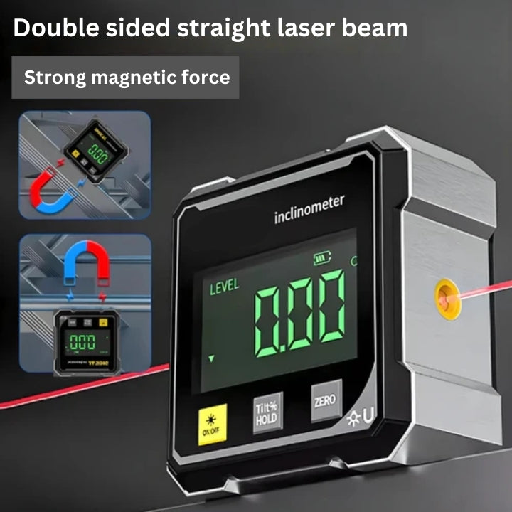 AngleMaster - Digital Magnetic Silk Laser Inclinometer