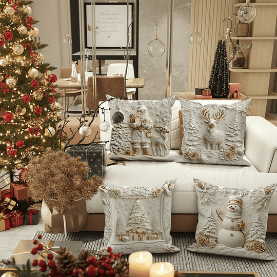 CozyFest - Christmas Themed Pillow Cover For Home Decorative
