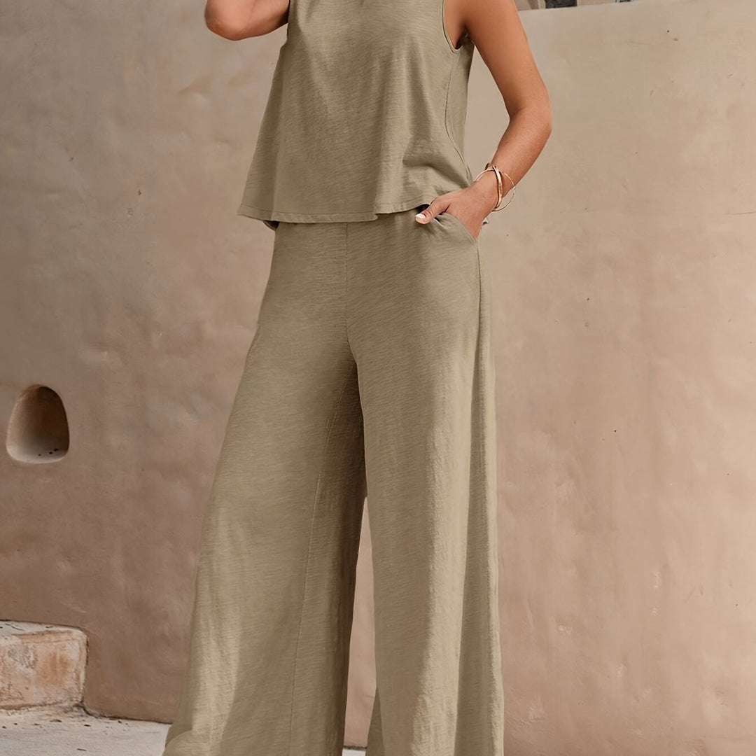 Marcelina - Sleeveless Two Piece Set