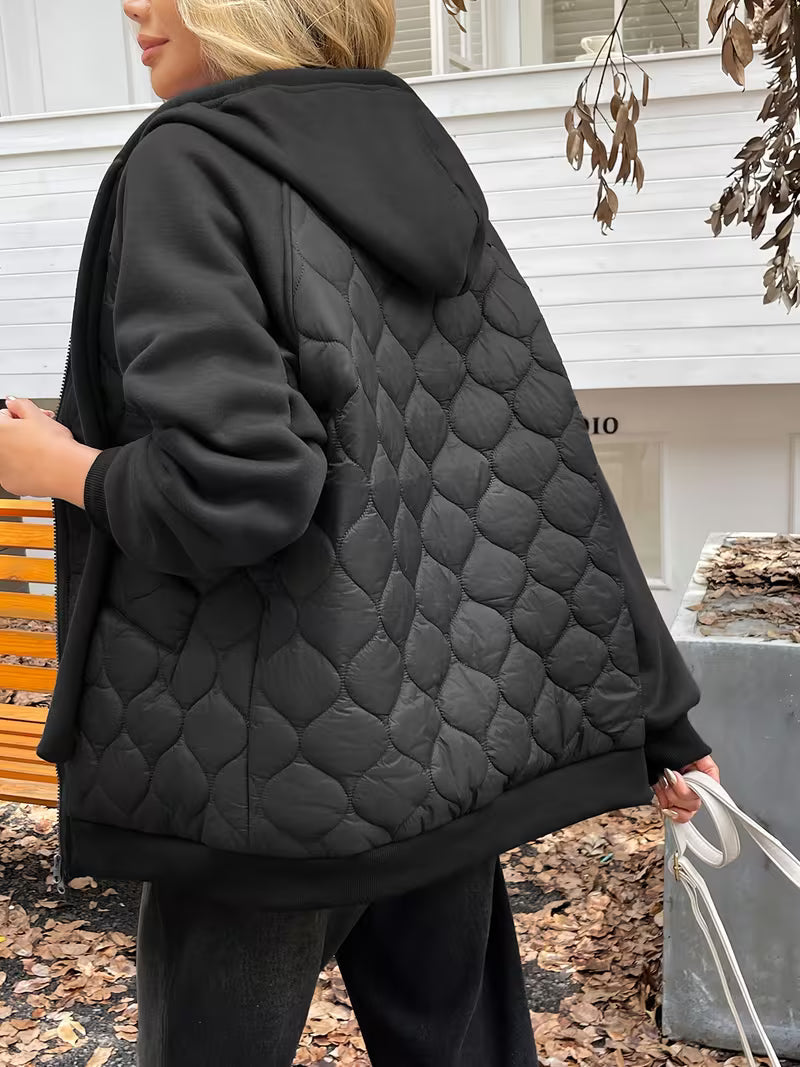 Tatjua - Long Sleeve Jacket With Quilted Panels