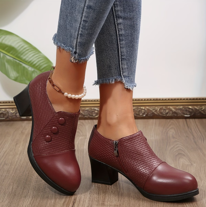 Elenuiana - Comfortable Pumps With Zipper