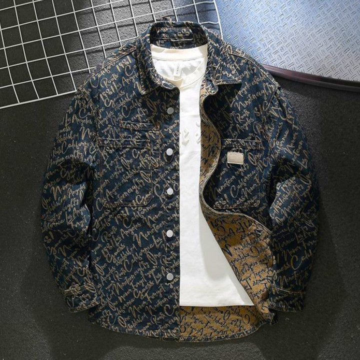 Godfrey - Denim Scripture Jacket