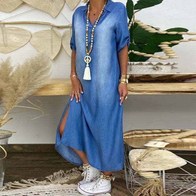 Korinna - V Neck Maxi Dress