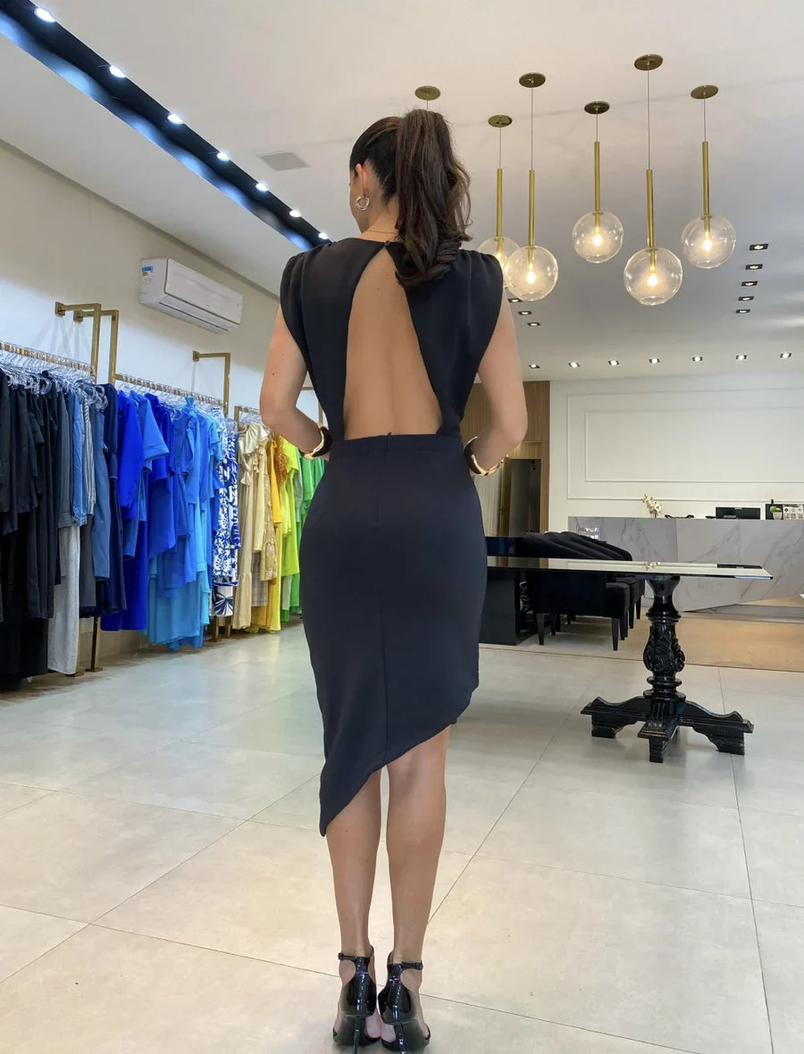 Meelia - Elegant Sleeveless Midi Dress