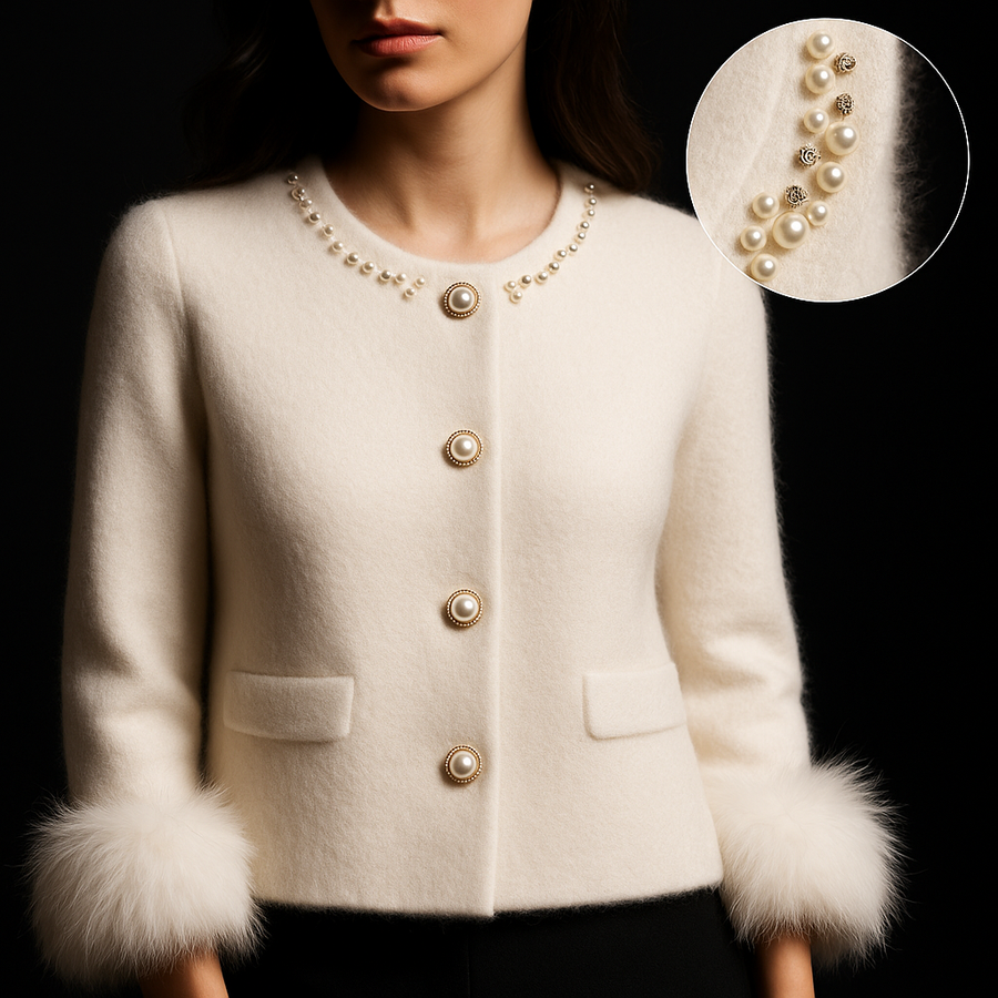 Enisa - Stylish Cashmere Cardigan