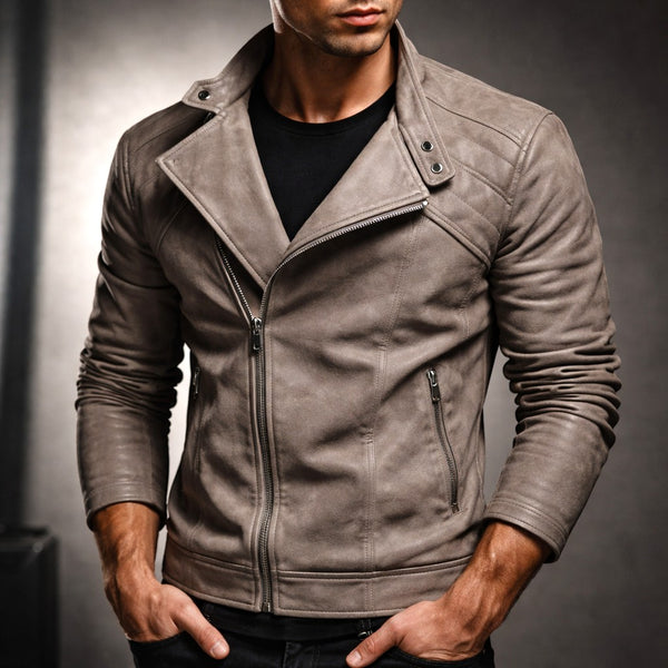Jure - Leather Jacket With Zipper