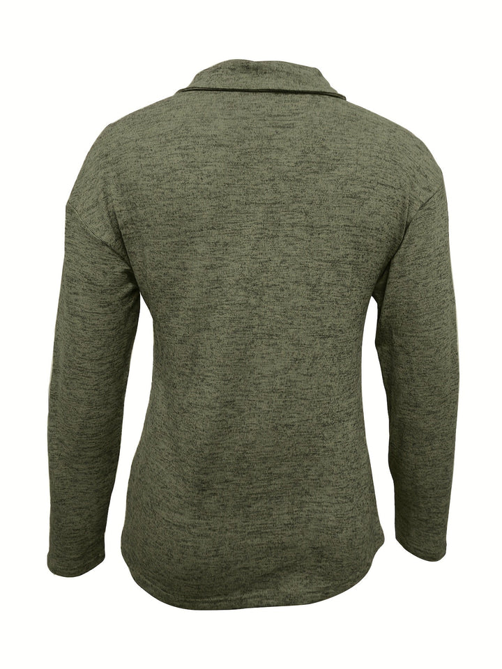 Nyla - Long Sleeve Top With Zipper