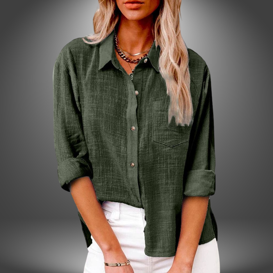 Evelia - Premium Linen Blouse