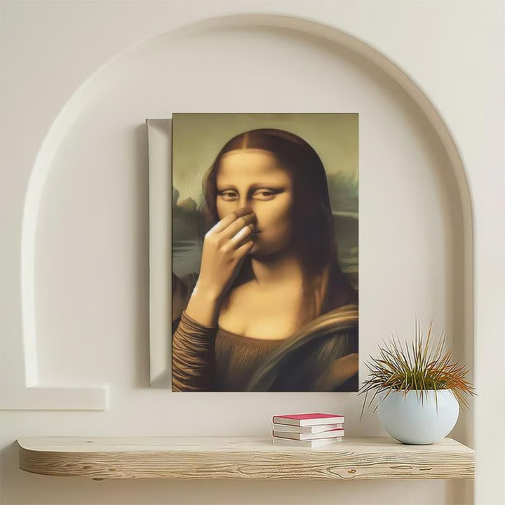 WinkArt - Mona Lisa with a Wink Humorous Poster