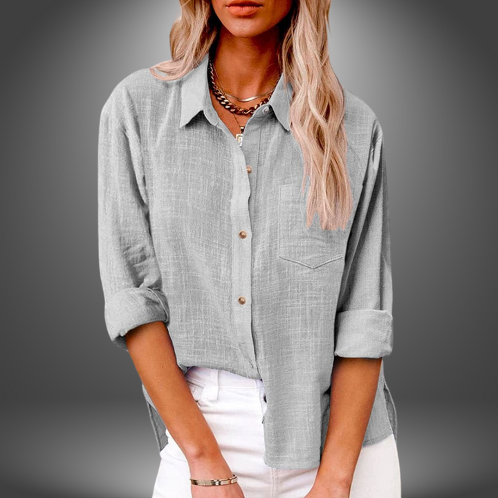 Evelia - Premium Linen Blouse