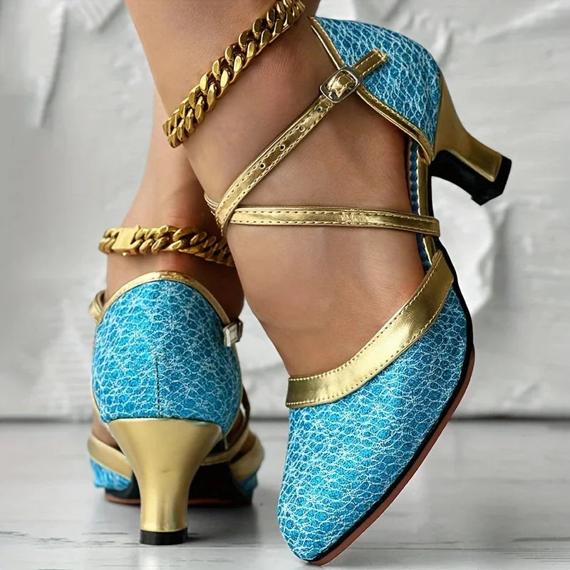 Taleia - Elegant Chunky Heel Sandal