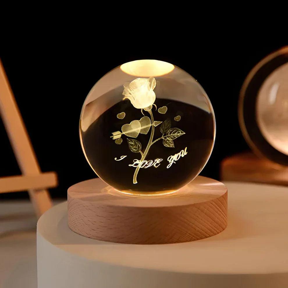 Glow Sphere – Luminous Crystal Ball Lamp