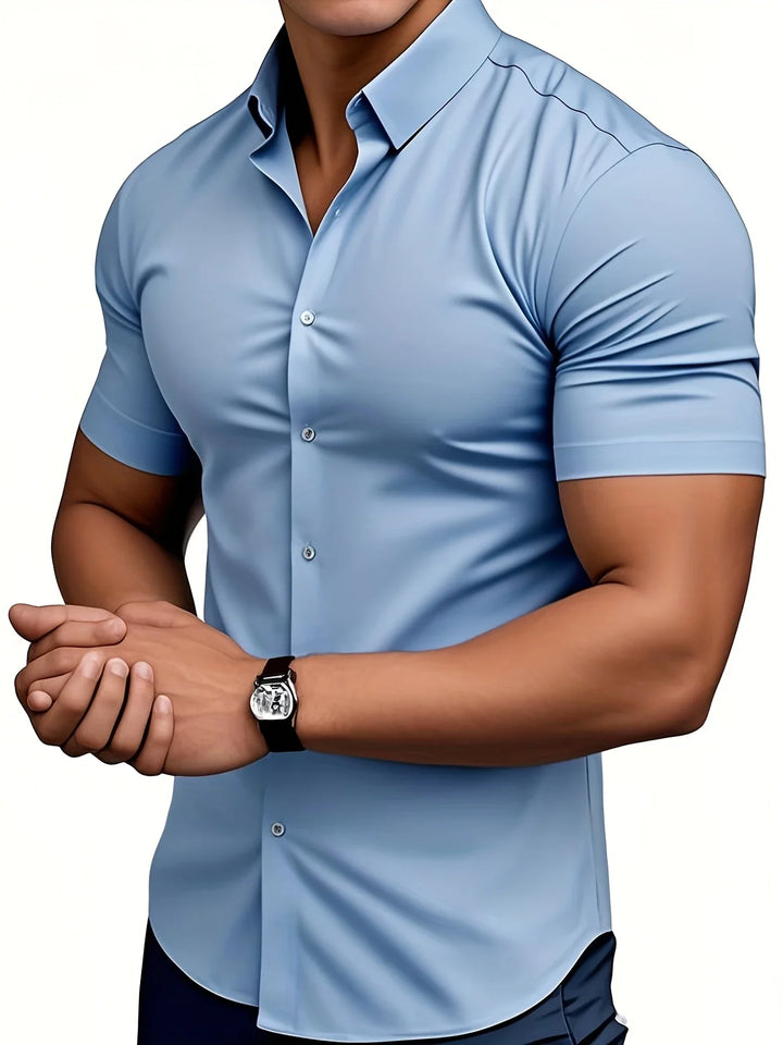 Ezra - Elegant Slim Fit Shirt With Button
