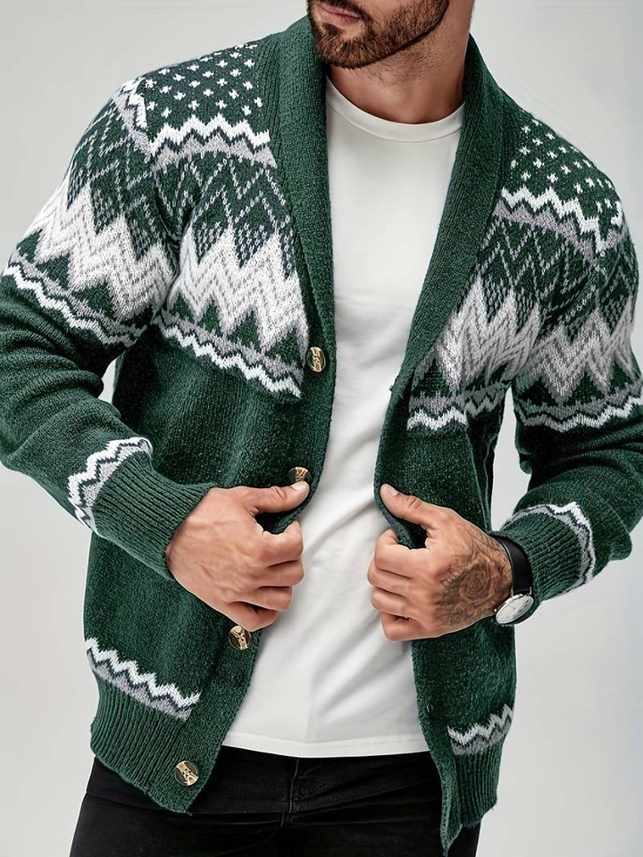 Elroy - Casual Geometric Pattern Sweater