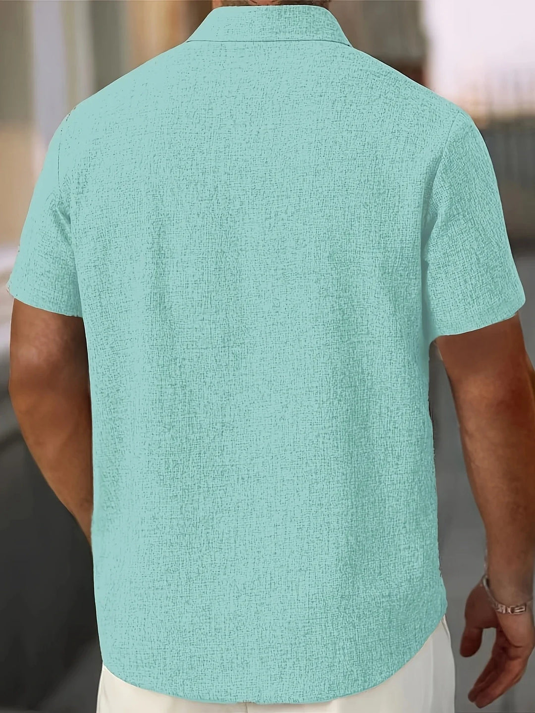 Dwight - Lightweight Linen Blend Short Sleeve Shirt