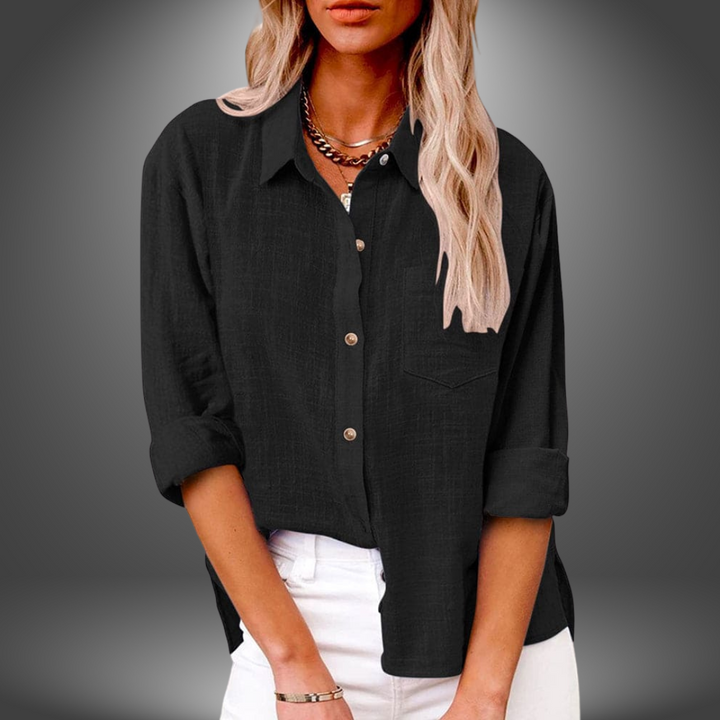 Evelia - Premium Linen Blouse