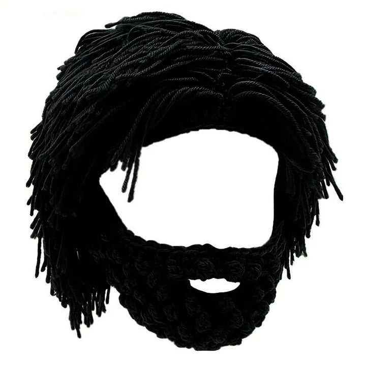 Grantley - Punk Style Beanie with Attached Straight Hair Wig