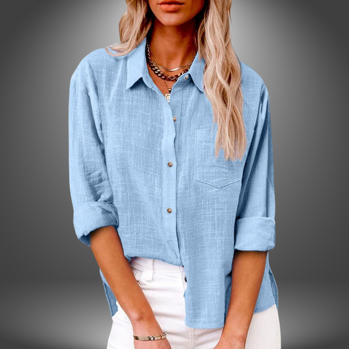 Evelia - Premium Linen Blouse