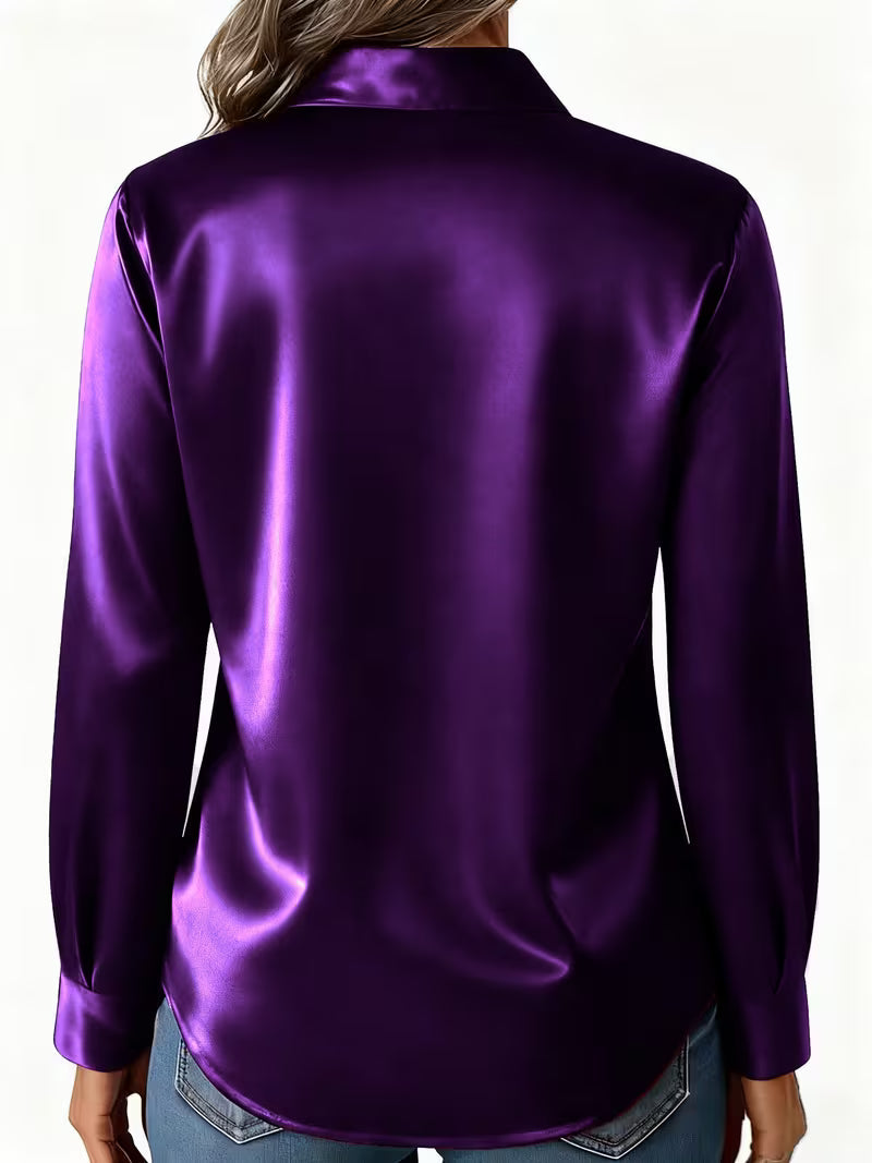 Kelina - Long Sleeve Button-Up Shirt