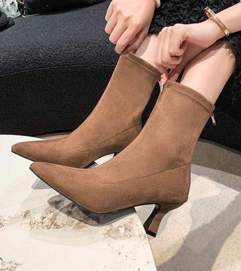 Lielah - Leather Ankle Boot With Zipper