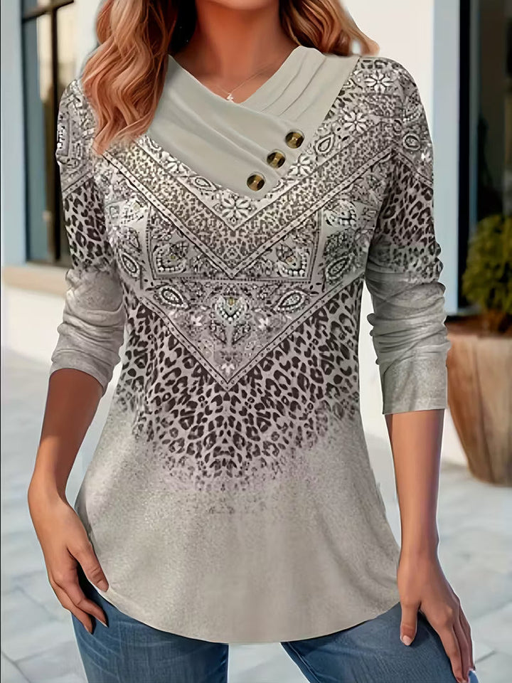 Dainora - Ethnic Style Tatar Printed Mini Dress