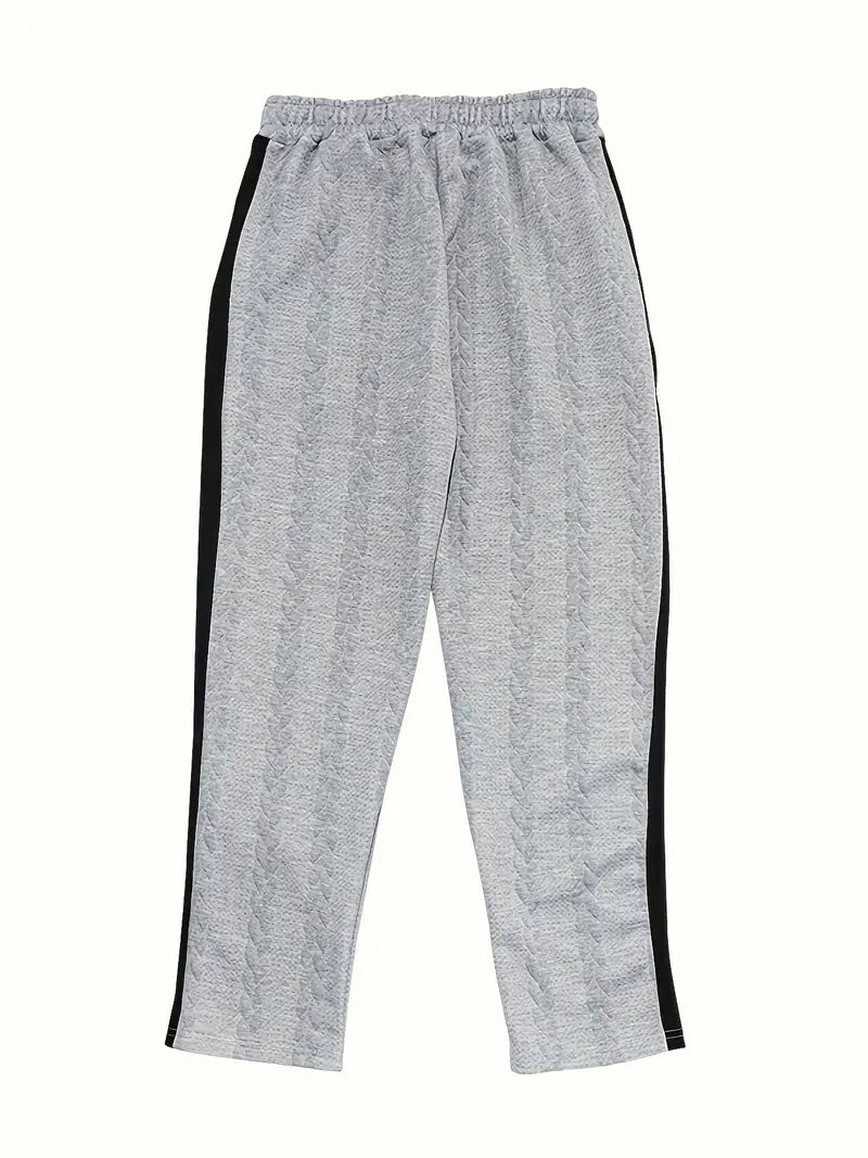 Jonass - Knitted Wide-Leg Trousers with Side Buttons