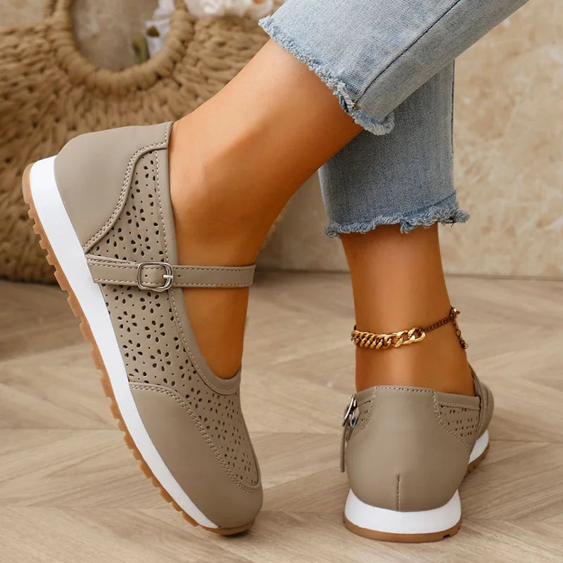 Jewell - Breathable Orthopedic Leather Shoes
