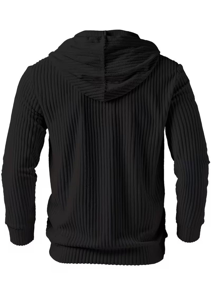 Colman - Elegant Textured Hooded Sweatshirt