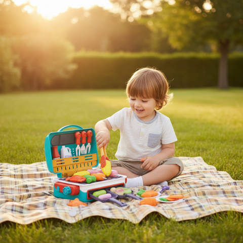 GrillMagic - Sizzling BBQ Playset with Color-Changing Food