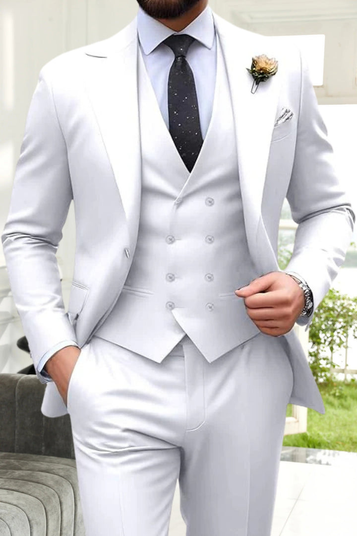 Gremist - Peak Lapel Slim Fit 3 Piece Suits