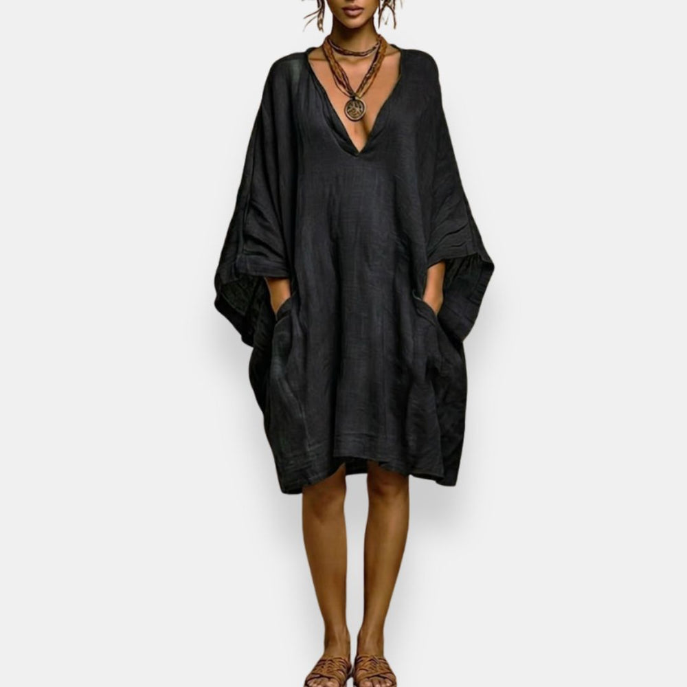 Diaraye - Oversized Low Cut Dress