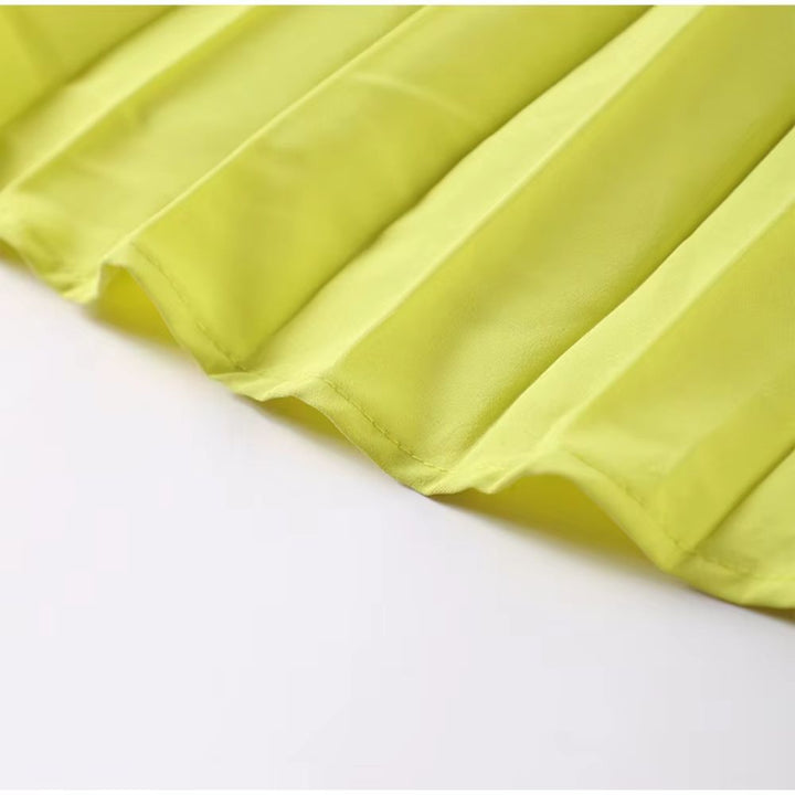 Avelis - Elegant Pleated Long Dress