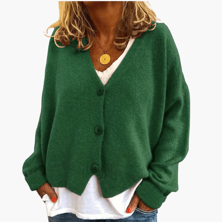 Lucrora - Long Sleeve Knitted Cardigan