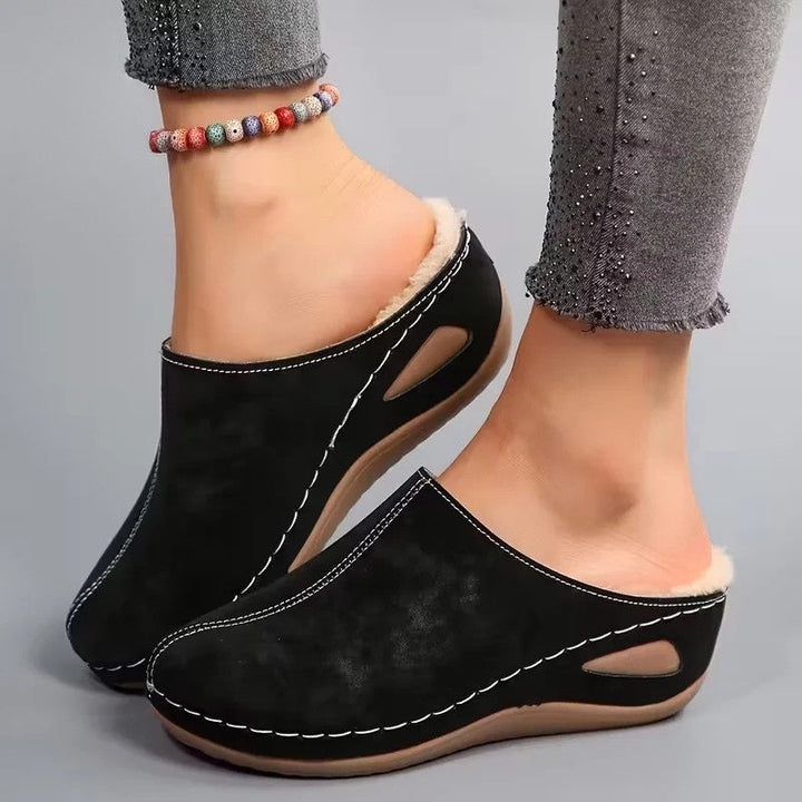 Lirona - Cozy Slip-on Loafers With Fleece Lining