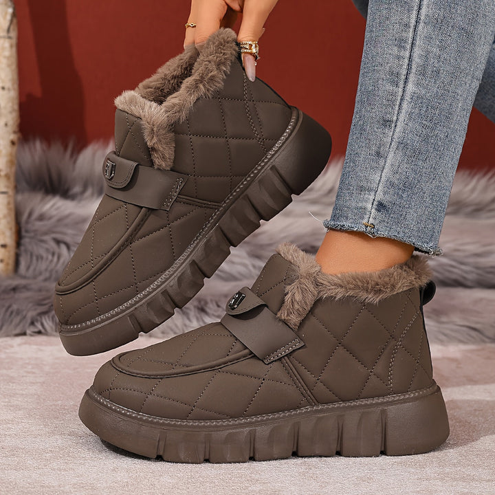 Lauronys - Shoes With Quilted Uppers and Plush Lining
