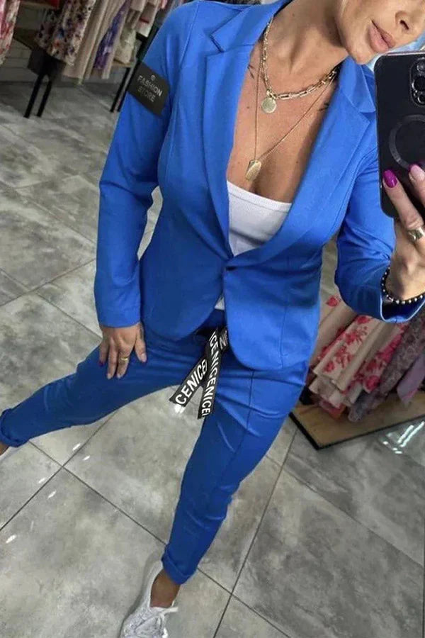 Jocelyne - Elegant Blazer And Trousers Set