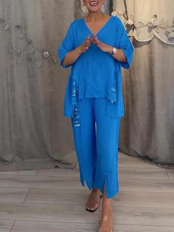 Ebony - Two Piece Summer Outfit Set