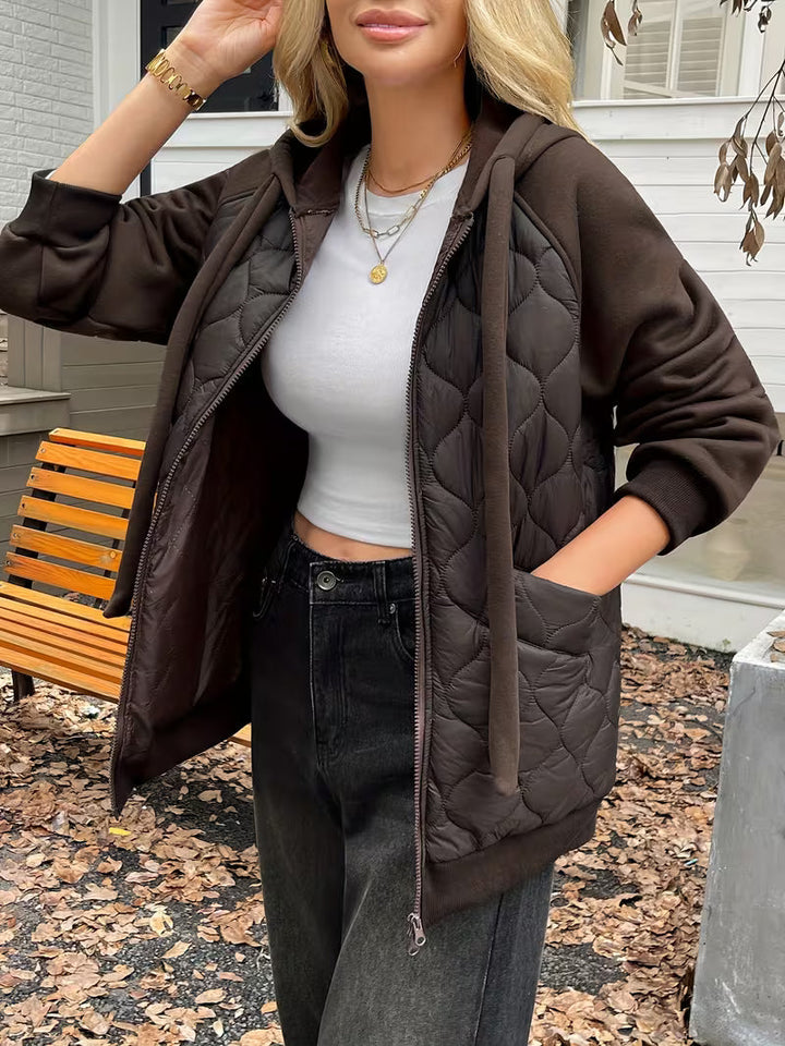 Tatjua - Long Sleeve Jacket With Quilted Panels