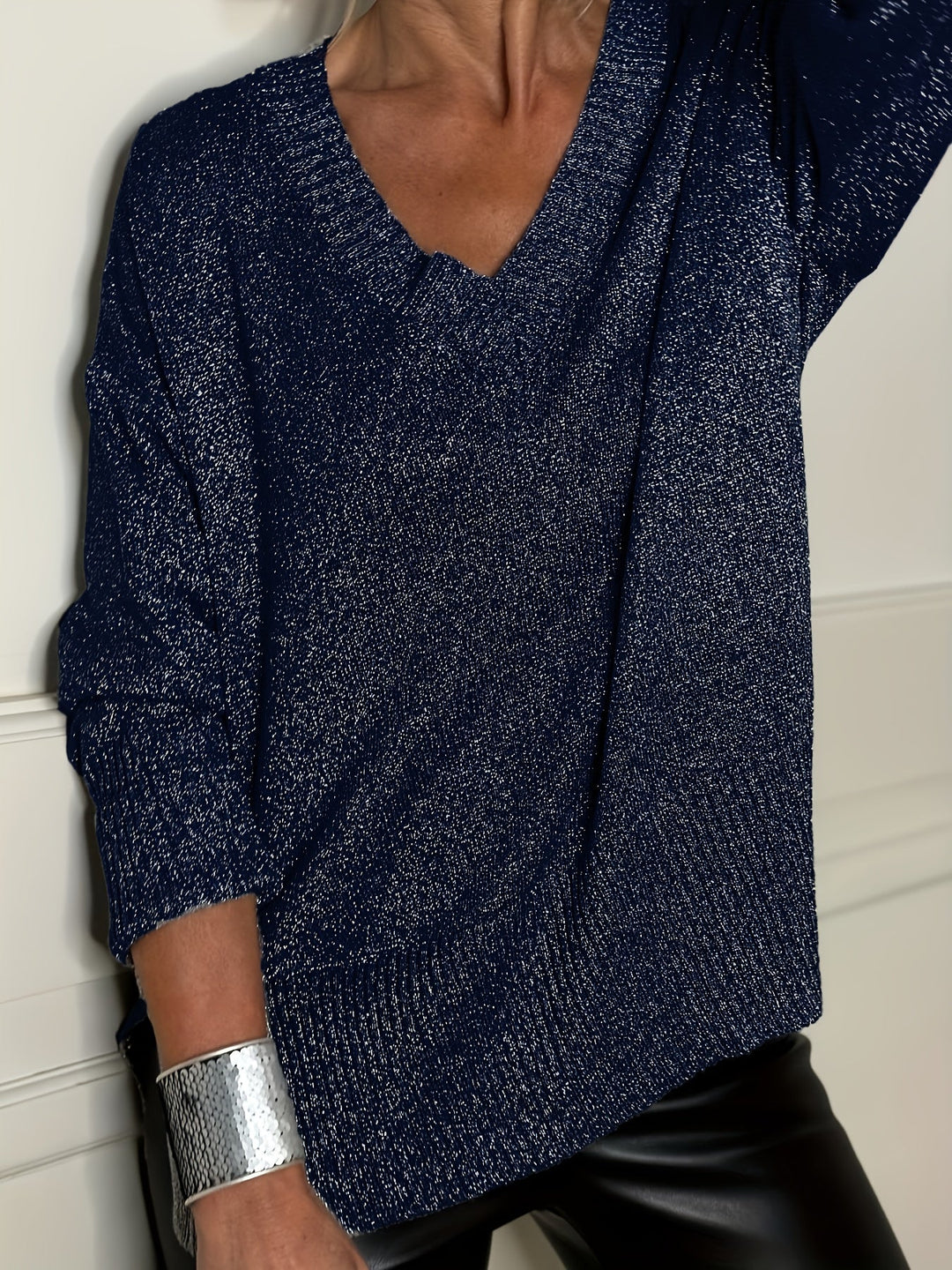 Healy - Knitted Sweater With V-Neck